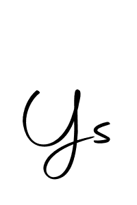 How to make Ys signature? Autography-DOLnW is a professional autograph style. Create handwritten signature for Ys name. Ys signature style 10 images and pictures png