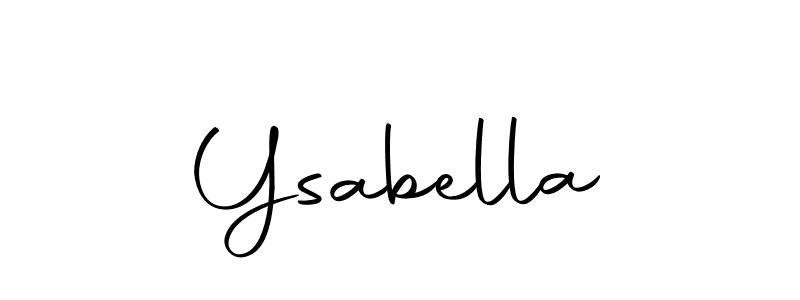 Design your own signature with our free online signature maker. With this signature software, you can create a handwritten (Autography-DOLnW) signature for name Ysabella. Ysabella signature style 10 images and pictures png