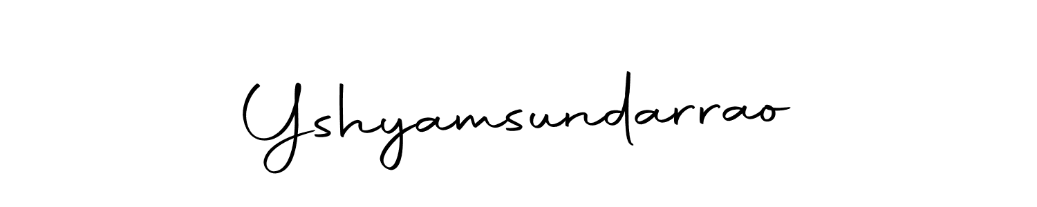 Yshyamsundarrao stylish signature style. Best Handwritten Sign (Autography-DOLnW) for my name. Handwritten Signature Collection Ideas for my name Yshyamsundarrao. Yshyamsundarrao signature style 10 images and pictures png