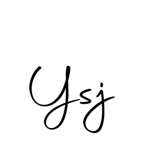 Use a signature maker to create a handwritten signature online. With this signature software, you can design (Autography-DOLnW) your own signature for name Ysj. Ysj signature style 10 images and pictures png