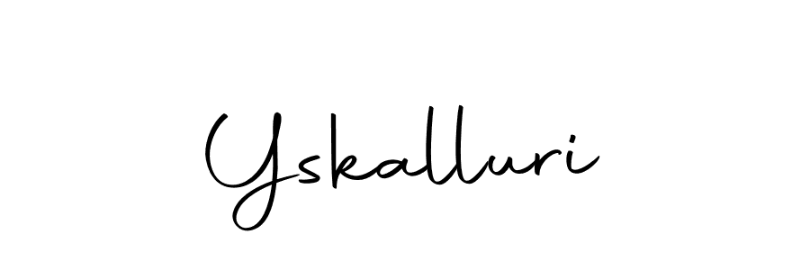 Also we have Yskalluri name is the best signature style. Create professional handwritten signature collection using Autography-DOLnW autograph style. Yskalluri signature style 10 images and pictures png