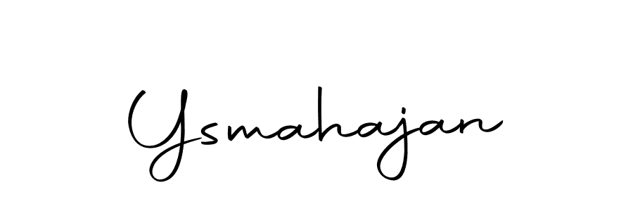 Use a signature maker to create a handwritten signature online. With this signature software, you can design (Autography-DOLnW) your own signature for name Ysmahajan. Ysmahajan signature style 10 images and pictures png