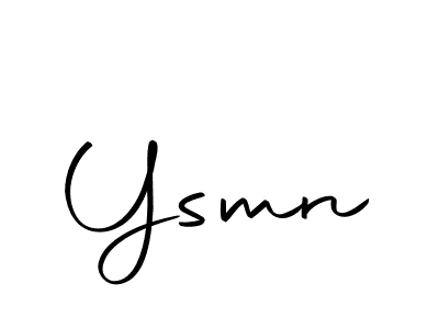 Ysmn stylish signature style. Best Handwritten Sign (Autography-DOLnW) for my name. Handwritten Signature Collection Ideas for my name Ysmn. Ysmn signature style 10 images and pictures png