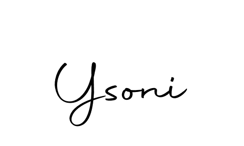Create a beautiful signature design for name Ysoni. With this signature (Autography-DOLnW) fonts, you can make a handwritten signature for free. Ysoni signature style 10 images and pictures png