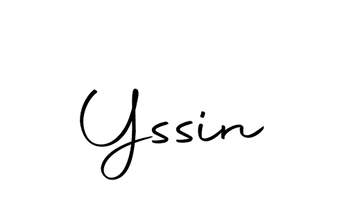 Also we have Yssin name is the best signature style. Create professional handwritten signature collection using Autography-DOLnW autograph style. Yssin signature style 10 images and pictures png