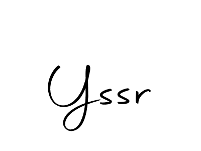 You should practise on your own different ways (Autography-DOLnW) to write your name (Yssr) in signature. don't let someone else do it for you. Yssr signature style 10 images and pictures png