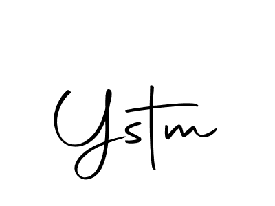 You should practise on your own different ways (Autography-DOLnW) to write your name (Ystm) in signature. don't let someone else do it for you. Ystm signature style 10 images and pictures png