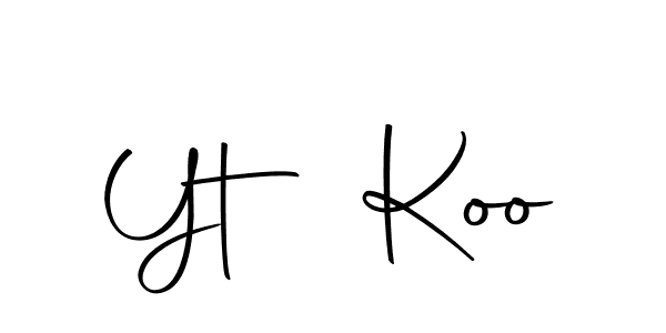 The best way (Autography-DOLnW) to make a short signature is to pick only two or three words in your name. The name Yt Koo include a total of six letters. For converting this name. Yt Koo signature style 10 images and pictures png