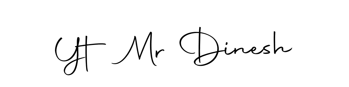 Yt Mr Dinesh stylish signature style. Best Handwritten Sign (Autography-DOLnW) for my name. Handwritten Signature Collection Ideas for my name Yt Mr Dinesh. Yt Mr Dinesh signature style 10 images and pictures png