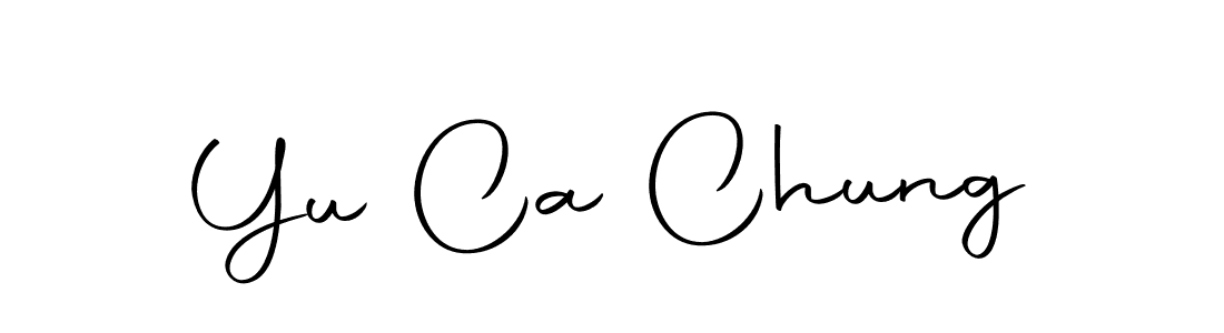 You should practise on your own different ways (Autography-DOLnW) to write your name (Yu Ca Chung) in signature. don't let someone else do it for you. Yu Ca Chung signature style 10 images and pictures png