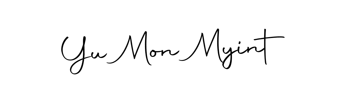 You can use this online signature creator to create a handwritten signature for the name Yu Mon Myint. This is the best online autograph maker. Yu Mon Myint signature style 10 images and pictures png