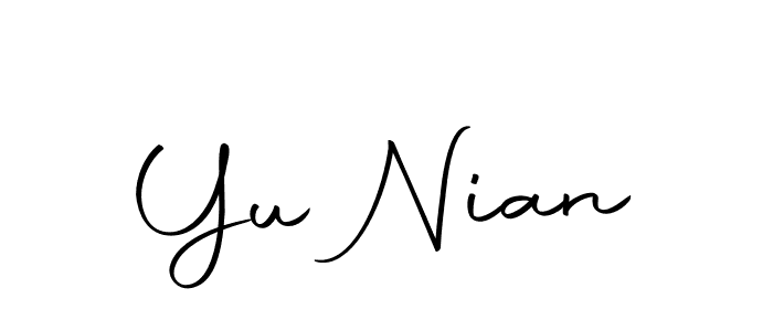 This is the best signature style for the Yu Nian name. Also you like these signature font (Autography-DOLnW). Mix name signature. Yu Nian signature style 10 images and pictures png