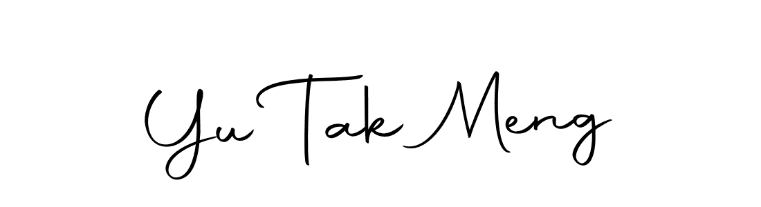 How to make Yu Tak Meng name signature. Use Autography-DOLnW style for creating short signs online. This is the latest handwritten sign. Yu Tak Meng signature style 10 images and pictures png