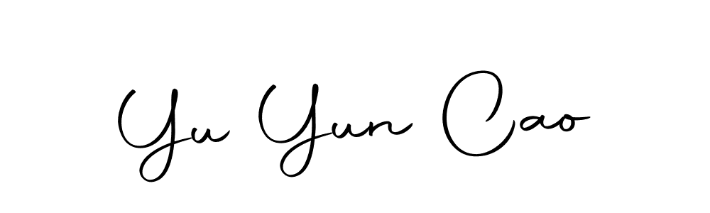 Create a beautiful signature design for name Yu Yun Cao. With this signature (Autography-DOLnW) fonts, you can make a handwritten signature for free. Yu Yun Cao signature style 10 images and pictures png