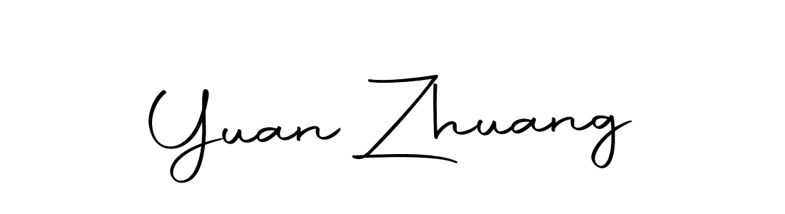 Design your own signature with our free online signature maker. With this signature software, you can create a handwritten (Autography-DOLnW) signature for name Yuan Zhuang. Yuan Zhuang signature style 10 images and pictures png