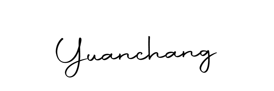 How to make Yuanchang name signature. Use Autography-DOLnW style for creating short signs online. This is the latest handwritten sign. Yuanchang signature style 10 images and pictures png