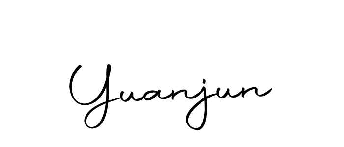 How to make Yuanjun name signature. Use Autography-DOLnW style for creating short signs online. This is the latest handwritten sign. Yuanjun signature style 10 images and pictures png