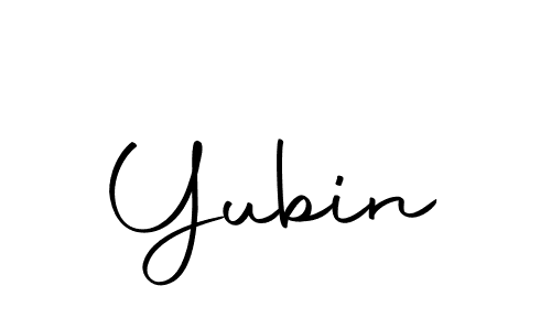 if you are searching for the best signature style for your name Yubin. so please give up your signature search. here we have designed multiple signature styles  using Autography-DOLnW. Yubin signature style 10 images and pictures png