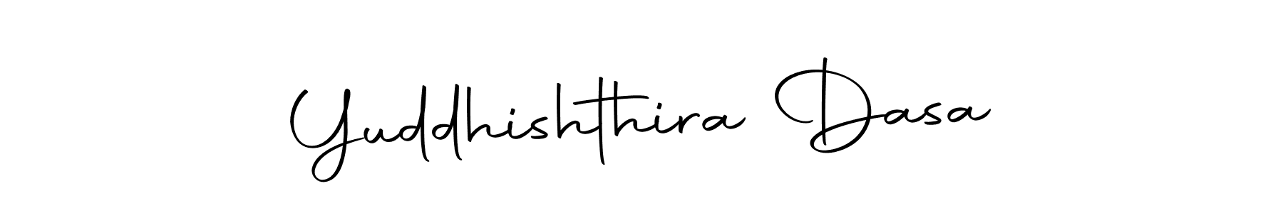 How to make Yuddhishthira Dasa name signature. Use Autography-DOLnW style for creating short signs online. This is the latest handwritten sign. Yuddhishthira Dasa signature style 10 images and pictures png