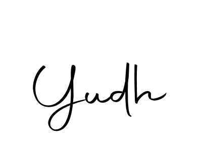 Yudh stylish signature style. Best Handwritten Sign (Autography-DOLnW) for my name. Handwritten Signature Collection Ideas for my name Yudh. Yudh signature style 10 images and pictures png