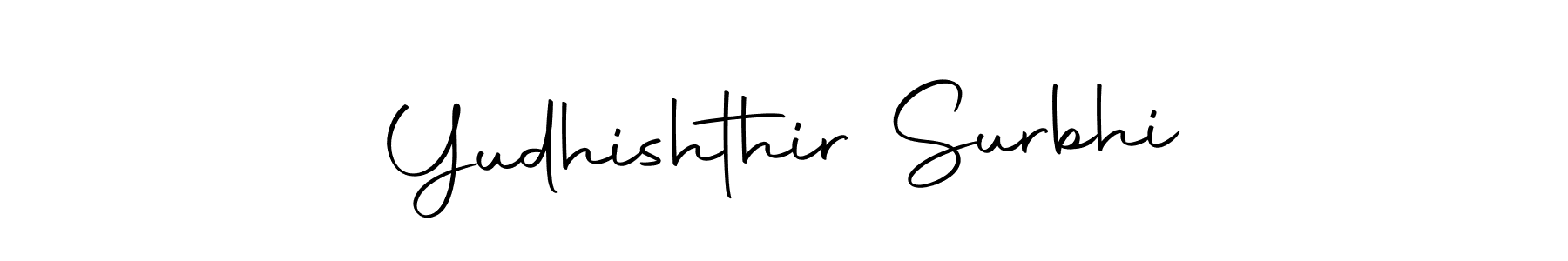 Make a beautiful signature design for name Yudhishthir Surbhi. With this signature (Autography-DOLnW) style, you can create a handwritten signature for free. Yudhishthir Surbhi signature style 10 images and pictures png