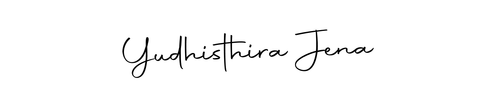 Make a beautiful signature design for name Yudhisthira Jena. With this signature (Autography-DOLnW) style, you can create a handwritten signature for free. Yudhisthira Jena signature style 10 images and pictures png