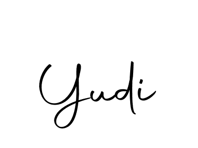 Create a beautiful signature design for name Yudi. With this signature (Autography-DOLnW) fonts, you can make a handwritten signature for free. Yudi signature style 10 images and pictures png