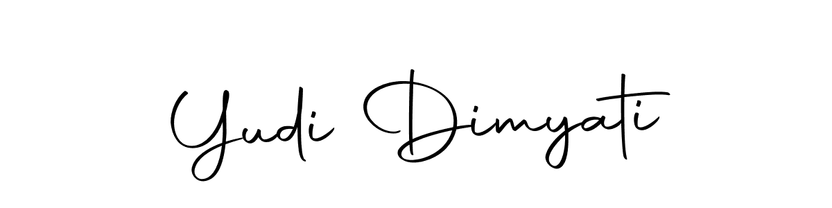 How to make Yudi Dimyati name signature. Use Autography-DOLnW style for creating short signs online. This is the latest handwritten sign. Yudi Dimyati signature style 10 images and pictures png