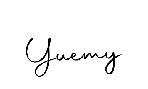 Similarly Autography-DOLnW is the best handwritten signature design. Signature creator online .You can use it as an online autograph creator for name Yuemy. Yuemy signature style 10 images and pictures png