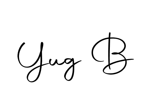 Best and Professional Signature Style for Yug B. Autography-DOLnW Best Signature Style Collection. Yug B signature style 10 images and pictures png