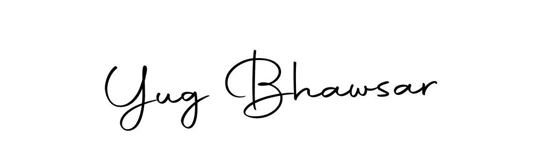 Use a signature maker to create a handwritten signature online. With this signature software, you can design (Autography-DOLnW) your own signature for name Yug Bhawsar. Yug Bhawsar signature style 10 images and pictures png