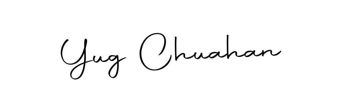 You should practise on your own different ways (Autography-DOLnW) to write your name (Yug Chuahan) in signature. don't let someone else do it for you. Yug Chuahan signature style 10 images and pictures png