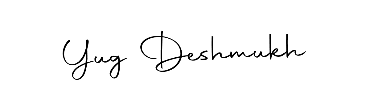Use a signature maker to create a handwritten signature online. With this signature software, you can design (Autography-DOLnW) your own signature for name Yug Deshmukh. Yug Deshmukh signature style 10 images and pictures png