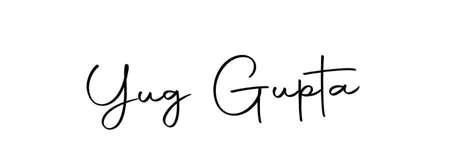 Use a signature maker to create a handwritten signature online. With this signature software, you can design (Autography-DOLnW) your own signature for name Yug Gupta. Yug Gupta signature style 10 images and pictures png