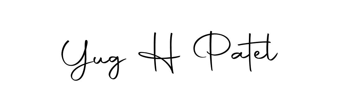 Use a signature maker to create a handwritten signature online. With this signature software, you can design (Autography-DOLnW) your own signature for name Yug H Patel. Yug H Patel signature style 10 images and pictures png