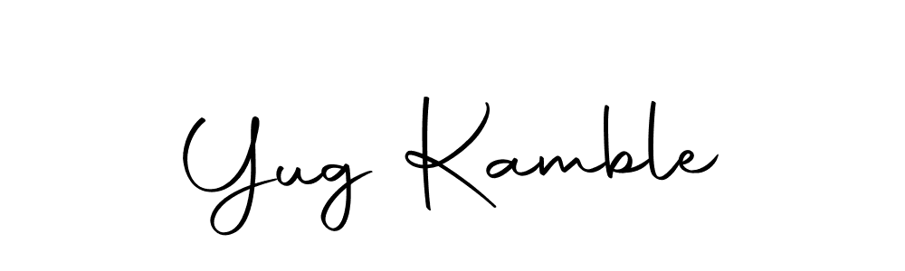 Make a beautiful signature design for name Yug Kamble. With this signature (Autography-DOLnW) style, you can create a handwritten signature for free. Yug Kamble signature style 10 images and pictures png