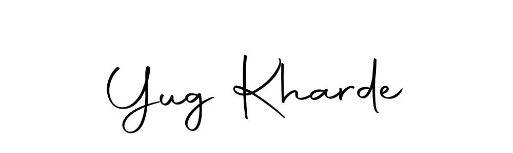 Create a beautiful signature design for name Yug Kharde. With this signature (Autography-DOLnW) fonts, you can make a handwritten signature for free. Yug Kharde signature style 10 images and pictures png