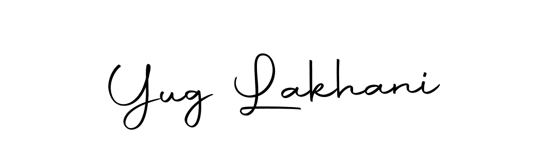 Create a beautiful signature design for name Yug Lakhani. With this signature (Autography-DOLnW) fonts, you can make a handwritten signature for free. Yug Lakhani signature style 10 images and pictures png