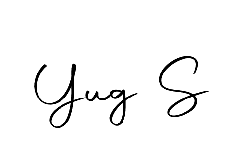 Create a beautiful signature design for name Yug S. With this signature (Autography-DOLnW) fonts, you can make a handwritten signature for free. Yug S signature style 10 images and pictures png