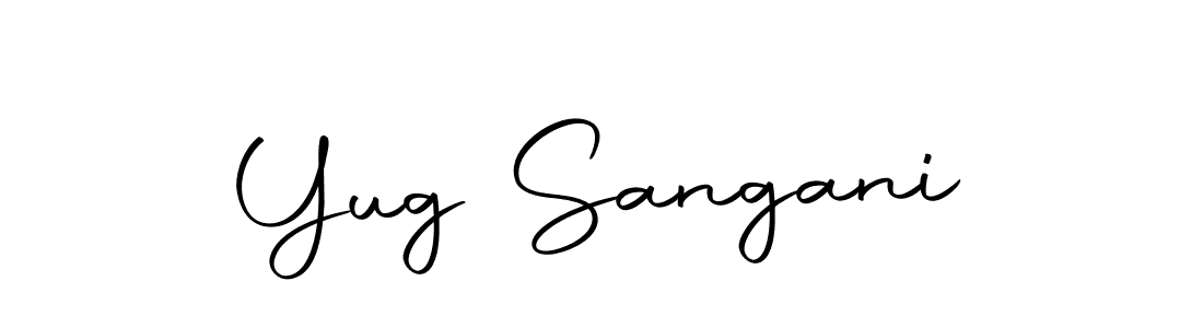 You should practise on your own different ways (Autography-DOLnW) to write your name (Yug Sangani) in signature. don't let someone else do it for you. Yug Sangani signature style 10 images and pictures png