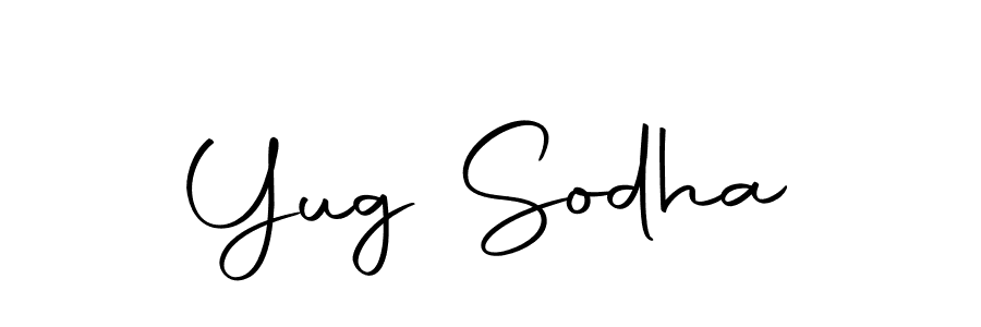 Create a beautiful signature design for name Yug Sodha. With this signature (Autography-DOLnW) fonts, you can make a handwritten signature for free. Yug Sodha signature style 10 images and pictures png