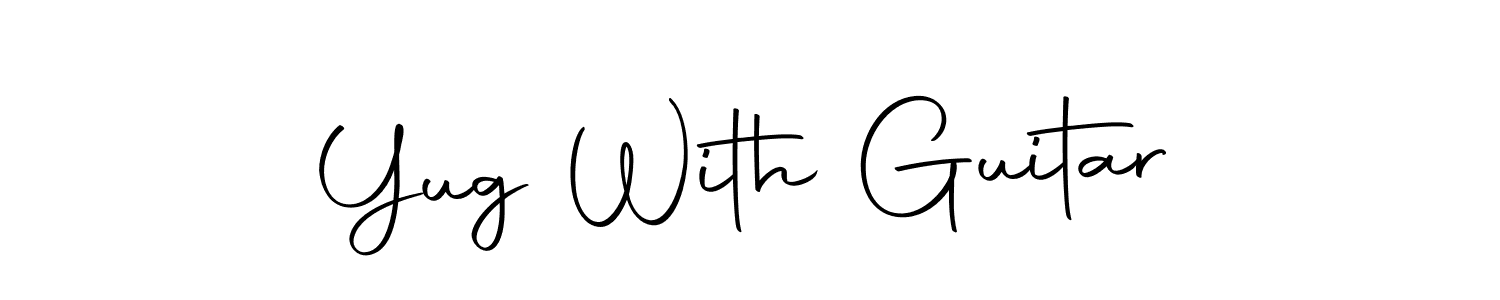 The best way (Autography-DOLnW) to make a short signature is to pick only two or three words in your name. The name Yug With Guitar include a total of six letters. For converting this name. Yug With Guitar signature style 10 images and pictures png