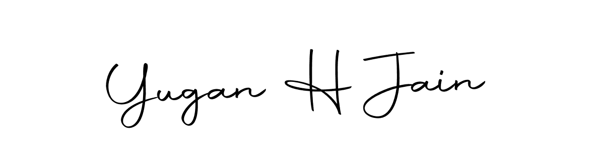 Autography-DOLnW is a professional signature style that is perfect for those who want to add a touch of class to their signature. It is also a great choice for those who want to make their signature more unique. Get Yugan H Jain name to fancy signature for free. Yugan H Jain signature style 10 images and pictures png