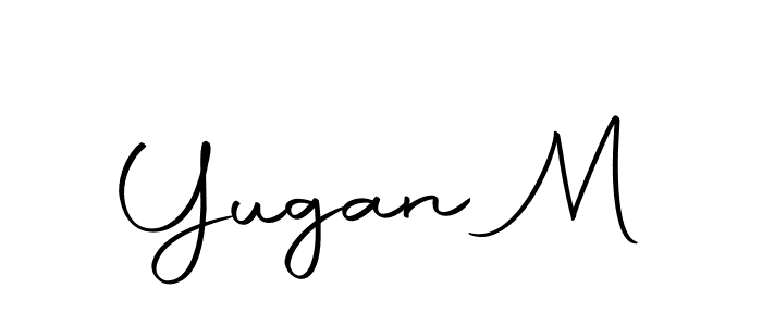 Similarly Autography-DOLnW is the best handwritten signature design. Signature creator online .You can use it as an online autograph creator for name Yugan M. Yugan M signature style 10 images and pictures png