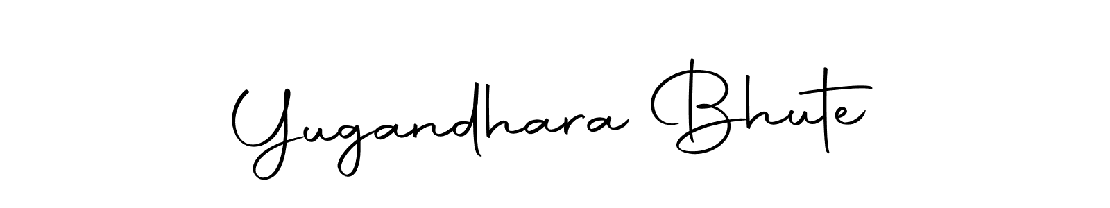 Also we have Yugandhara Bhute name is the best signature style. Create professional handwritten signature collection using Autography-DOLnW autograph style. Yugandhara Bhute signature style 10 images and pictures png