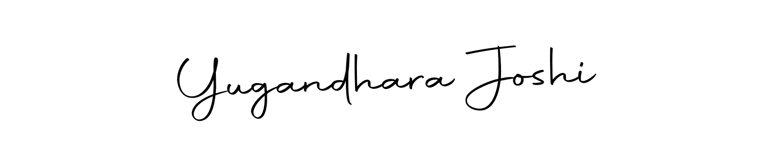 Make a beautiful signature design for name Yugandhara Joshi. With this signature (Autography-DOLnW) style, you can create a handwritten signature for free. Yugandhara Joshi signature style 10 images and pictures png