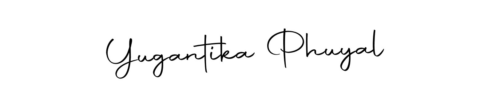 Design your own signature with our free online signature maker. With this signature software, you can create a handwritten (Autography-DOLnW) signature for name Yugantika Phuyal. Yugantika Phuyal signature style 10 images and pictures png