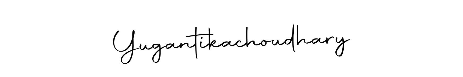 Also we have Yugantikachoudhary name is the best signature style. Create professional handwritten signature collection using Autography-DOLnW autograph style. Yugantikachoudhary signature style 10 images and pictures png