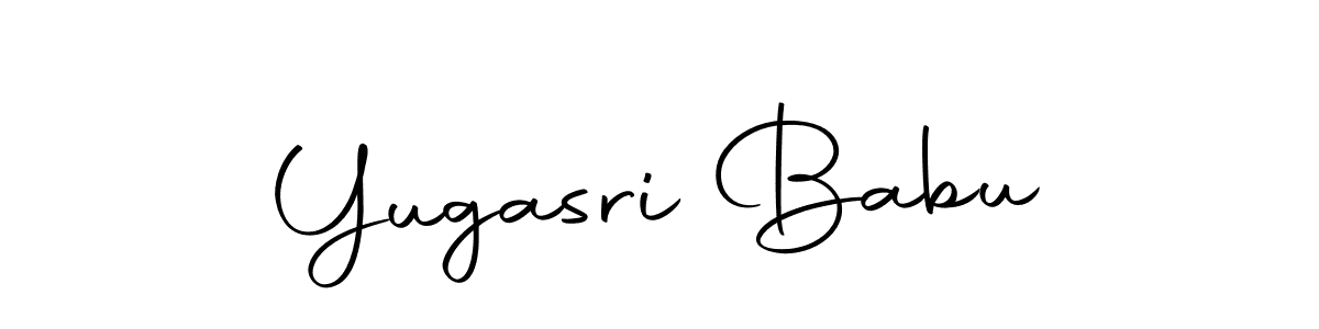 Also we have Yugasri Babu name is the best signature style. Create professional handwritten signature collection using Autography-DOLnW autograph style. Yugasri Babu signature style 10 images and pictures png