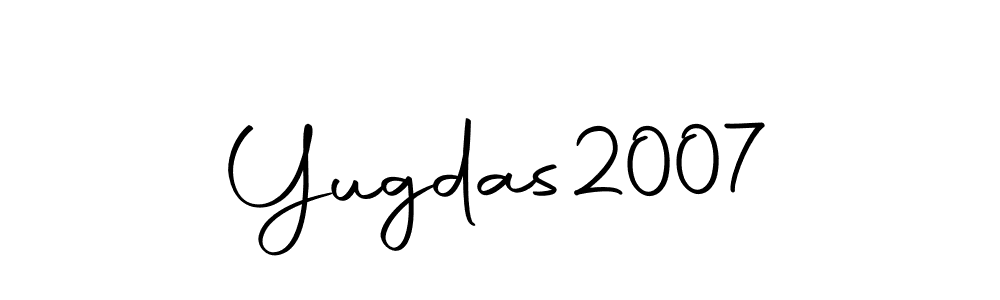 The best way (Autography-DOLnW) to make a short signature is to pick only two or three words in your name. The name Yugdas2007 include a total of six letters. For converting this name. Yugdas2007 signature style 10 images and pictures png